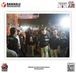 Bawaslu Sulut Laksanakan Patroli Pengawasan Masa Tenang