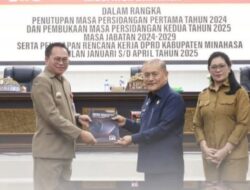 DPRD Minahasa Laksanakan Rapat Paripurna Tutup Buka Masa Persidangan Kedua di Tahun 2025