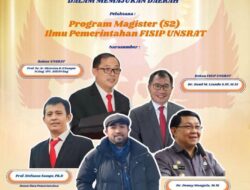 Besok FISIP Unsrat Gelar Seminar Nasional Jelang Pelantikan Gubernur Sulut Terpilih