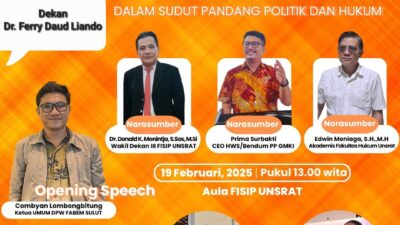 FISIP Unsrat Tuan Rumah Forum Alumni BEM Se-Sulut, Bahas Hukum dan Politik