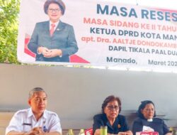 Ketua DPRD Kota Manado Aaltje Dondokambey Gelar Masa Reses I Tahun 2025 untuk Serap Aspirasi Warga