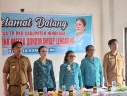 Perkuat Program PKK, Ketua TP PKK Minahasa Sambangi Kecamatan