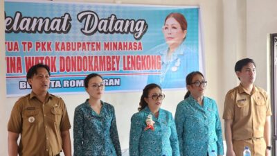 Perkuat Program PKK, Ketua TP PKK Minahasa Sambangi Kecamatan