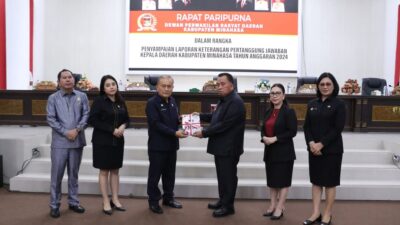 DPRD Minahasa Gelar Rapat Paripurna Laporan Keterangan Pertanggungjawaban (LKPJ) Bupati Tahun Anggaran 2024