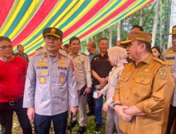 Bupati Minahasa Dampingi Kapolda Sulut Tinjau Rencana Pembangunan SMA Unggul Garuda di Langowan