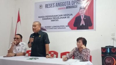 Ketua DPRD Minahasa Drs. Robby Longkutoy, MM, Gelar Reses di Dapil III