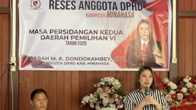 Sarah Dondokambey Gelar Reses di Dapil VI, Aspirasi Warga Jadi Perhatian Utama