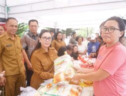 Wakil Bupati Minahasa Tunjukkan Kepedulian Lewat Gerakan Pangan Murah Jelang HBKN