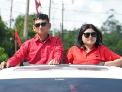 Welly Titah – Anisya Bambungan Ajak Masyarakat Jaga Kedamaian Jelang PSU di Talaud