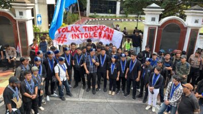 GMKI Gelar Aksi Damai di Depan Kemenag, GMKI: Kebebasan Beragama Adalah Hak, Bukan Konsesi