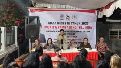Monica Tambajong Gelar Reses III di Teling Bawah, Warga Antusias Sambut Kedekatan dan Kepeduliannya