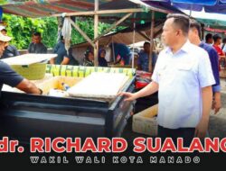 Wawali Manado Richard Sualang Turlap di Pasar Pinasungkulan, Tegaskan Komitmen Percepat Penanganan Masalah