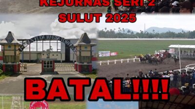 Event Kejurnas Seri II Pacuan Kuda di Sulut Batal, Warga: Pak Prabowo, Kampung Halaman Anda Terlupakan dan Dianak Tirikan PP Pordasi