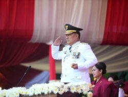 Gubernur Yulius Selvanus Pimpin Upacara Detik-Detik Proklamasi HUT ke-80 RI di Kantor Gubernur Sulawesi Utara