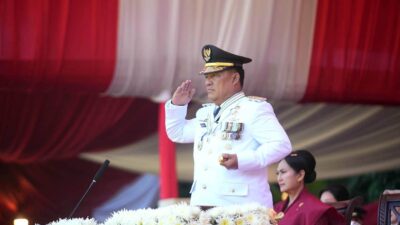 Gubernur Yulius Selvanus Pimpin Upacara Detik-Detik Proklamasi HUT ke-80 RI di Kantor Gubernur Sulawesi Utara