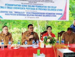 Wabup Minsel Theo Kawatu Hadiri Penutupan Pelatihan Pemanfaatan Serai Jadi Teh Celup di Desa Pinamorongan