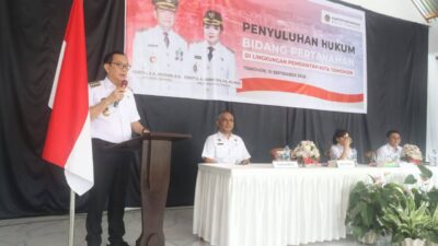 Pemkot Tomohon Gelar Penyuluhan Hukum Pertanahan, Caroll Senduk: Upaya Preventif Cegah Sengketa