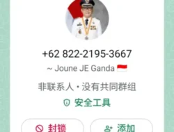 Waspada! Nomor WhatsApp Palsu Catut Nama Bupati Minahasa Utara