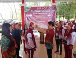 Bupati Joune Ganda Lepas Kontingen Minahasa Utara untuk PORPROV XII Sulawesi Utara