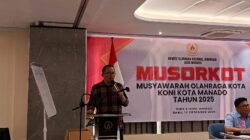 Richard Sualang Terpilih Ketua KONI Manado 2025–2029, Unggul Tipis di Musorkot Penuh Dinamika