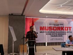 Richard Sualang Terpilih Ketua KONI Manado 2025–2029, Unggul Tipis di Musorkot Penuh Dinamika