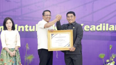 Sulut Peringkat Tiga Nasional, Gubernur Yulius Selvanus Dampingi Peresmian 1.839 Posbankum di Graha Gubernuran Bumi Beringin