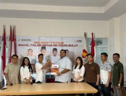 Standius Bara Prima Resmi Daftar Calon Ketua TIDAR Sulut, Diantar Dua Ketua PC