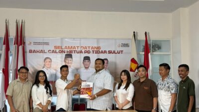 Standius Bara Prima Resmi Daftar Calon Ketua TIDAR Sulut, Diantar Dua Ketua PC
