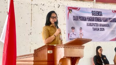 Cetak Generasi Patriot! Sekda Lynda D. Watania Buka Seleksi Paskibraka Minahasa 2026