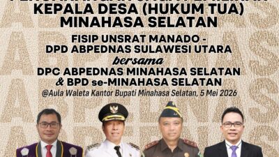 Kawal Pilkades Berkualitas, FISIP Unsrat Gandeng ABPEDNAS Gelar Dialog Strategis di Minsel