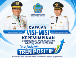 Capaian Visi-Misi Kepemimpinan Gubernur dan Wakil Gubernur Sulut Tahun 2025 Mengalami Tren Positif