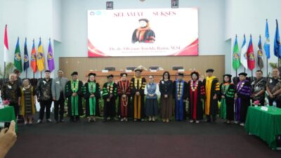 Wabup Vanda Sarundajang Hadiri Ujian Promosi Doktor di UNIMA
