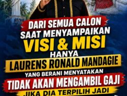 Menggegerkan Panggung Pilhut, Laurens Mandagie Nyatakan Tak Akan Ambil Gaji Jika Terpilih Sebagai Hukum Tua Desa Kamangta