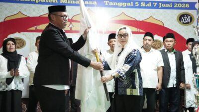 Buka MTQ XXXI dan Lantik Pengurus LPTQ, Wabup Vanda Sarundajang: Pembangunan Mental-Spiritual Sangat Penting
