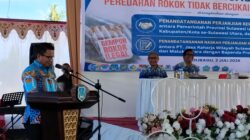 Sekprov Tahlis Buka Sosialisasi Rokok Ilegal di Bolsel, Sinergi Antar-Lembaga Diperkuat untuk Tingkatkan PAD