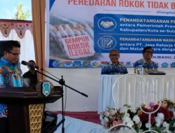 Sekprov Tahlis Buka Sosialisasi Rokok Ilegal di Bolsel, Sinergi Antar-Lembaga Diperkuat untuk Tingkatkan PAD