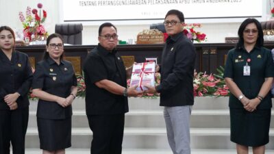 Bupati Robby Dondokambey Sampaikan Ranperda Pertanggungjawaban APBD 2025, Minahasa Kembali Raih WTP ke-12 Berturut-turut