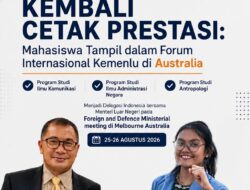 Setelah 3 Prodi Unggul, FISIP Unsrat Kembali Cetak Prestasi: Mahasiswa Tampil di Forum Internasional Australia