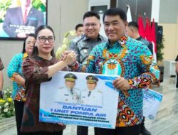 Wabup Vanda Sarundajang Terima Alsintan dari Gubernur Yulius, Perkuat Pertanian Minahasa
