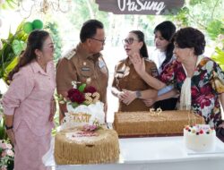 HUT ke-52, Vanda Sarundajang Bersyukur Bersama Keluarga dan Jajaran Pemkab Minahasa