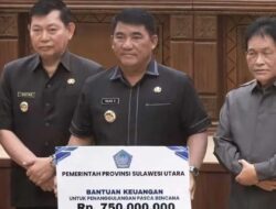 Sulut Bergerak untuk NTT, Gubernur Yulius Salurkan Rp750 Juta Bantu Pemulihan Pascagempa