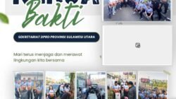 Sekretariat DPRD Sulut Gelar Kerja Bakti di Sekitar Bandara Sam Ratulangi