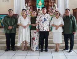 Keluarga Pioh-Dondokambey Beribadah Bersama di GMIM Riedel Wawalintouan
