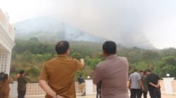 Caroll Senduk Turun Langsung Pantau Kebakaran di Gunung Lokon
