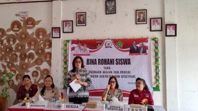 Bina Rohani di Kakas, Lynda Watania Titip Pesan untuk Generasi Muda: Kalian Calon Pemimpin Masa Depan